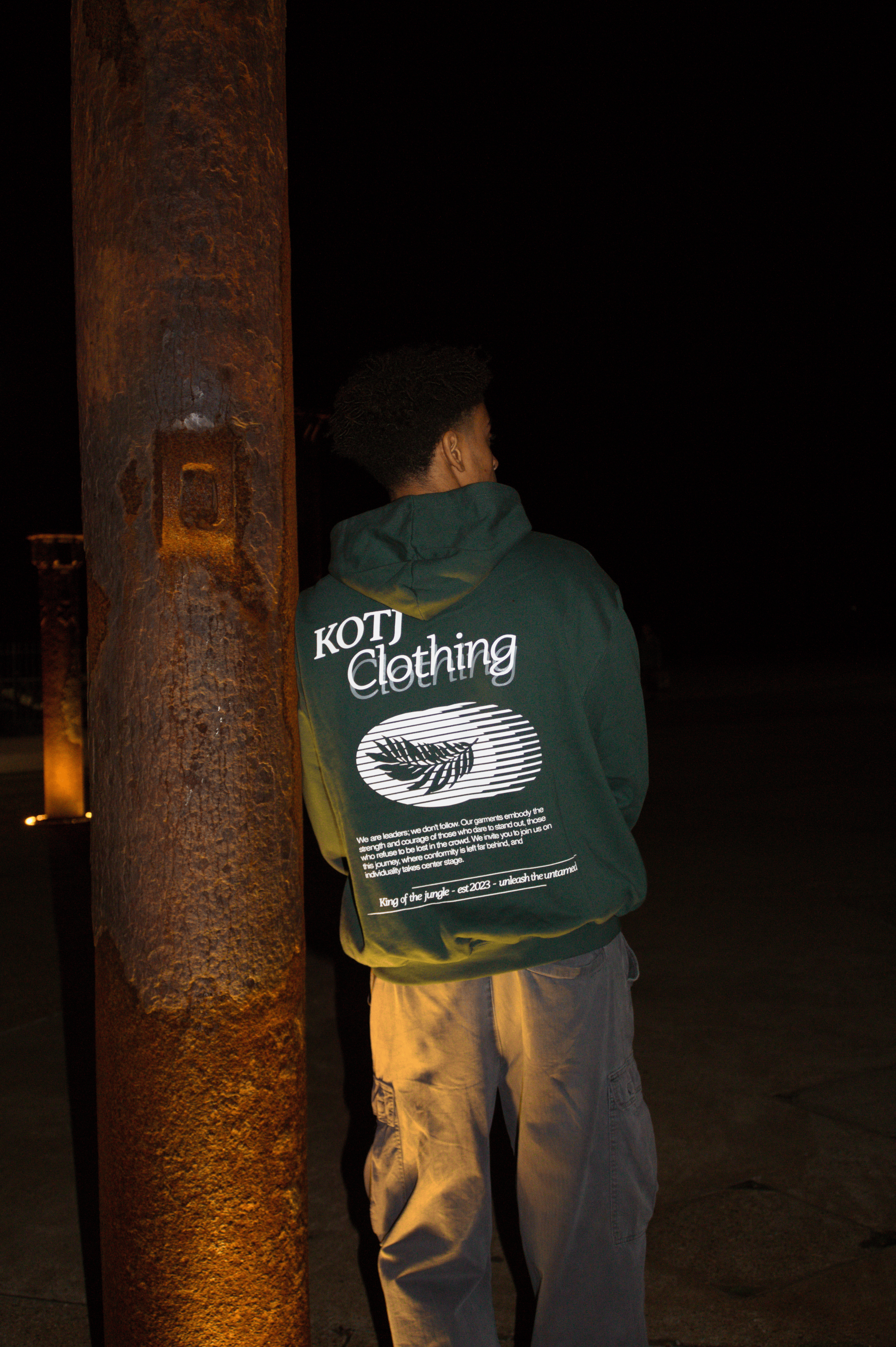 Shooting star hoodie wild green