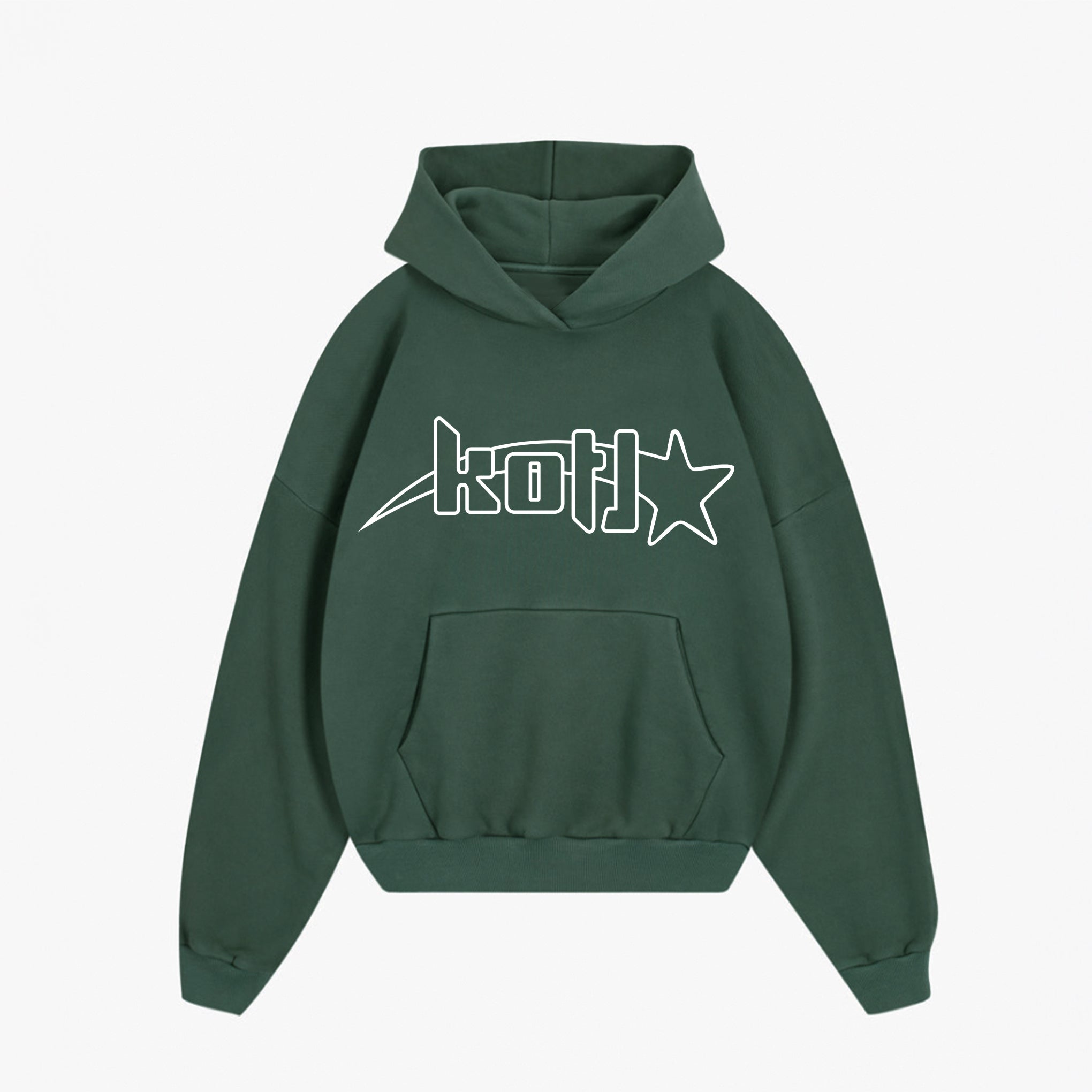 Shooting star hoodie wild green